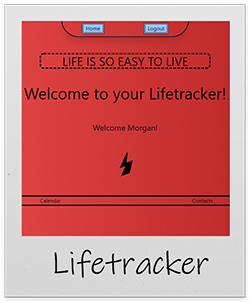 screenshot of lifetracker